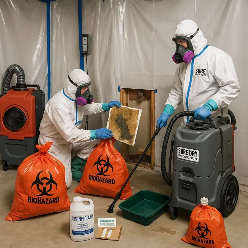 Contaminated Water Handling Protocols process in Bairoa, PR
